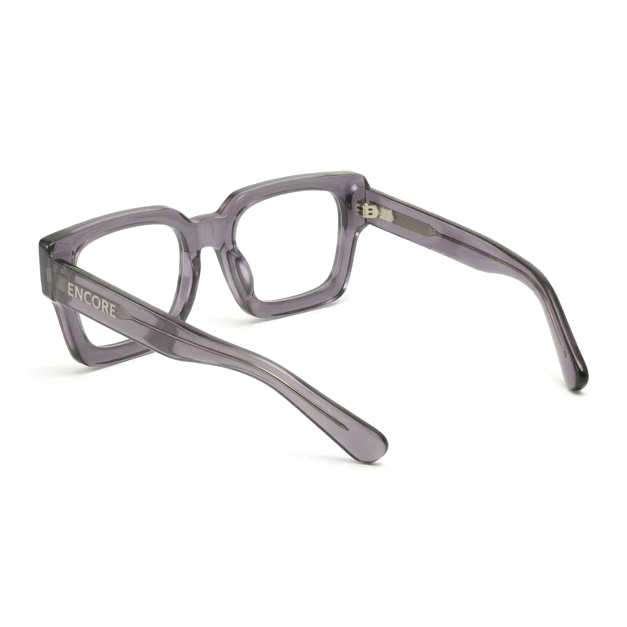 Encore Supreme glasses closeup side view in gray frames
